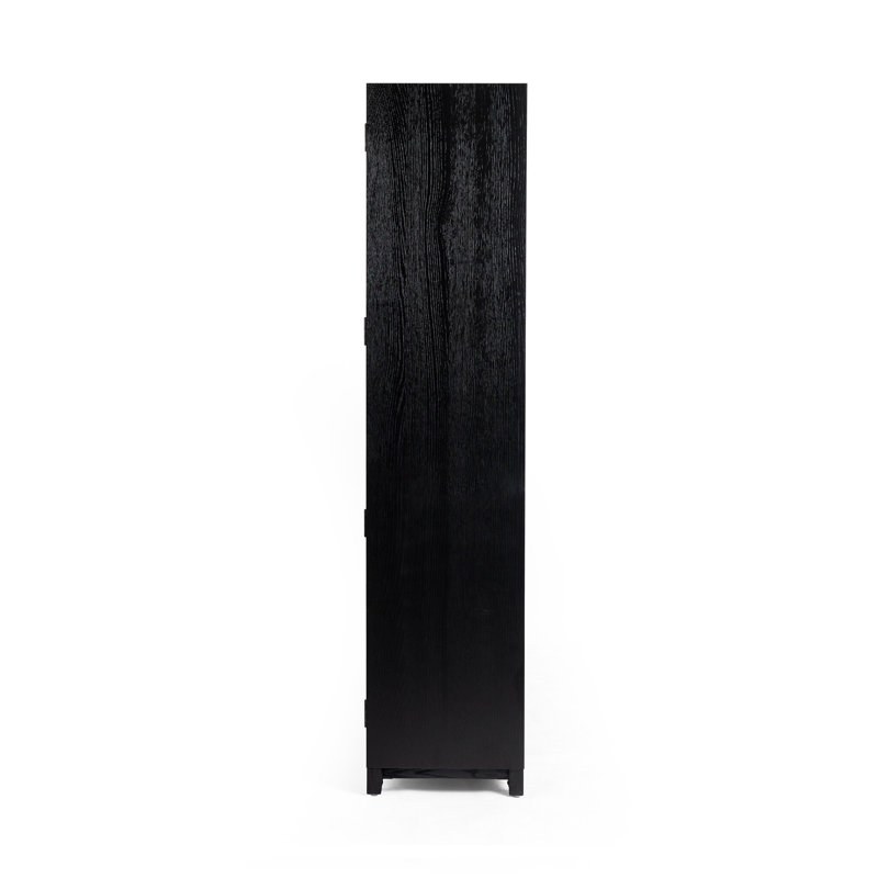 Millie China Cabinet, Drifted Matte Black