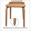 Solid Wood Slat Back Windsor Chair