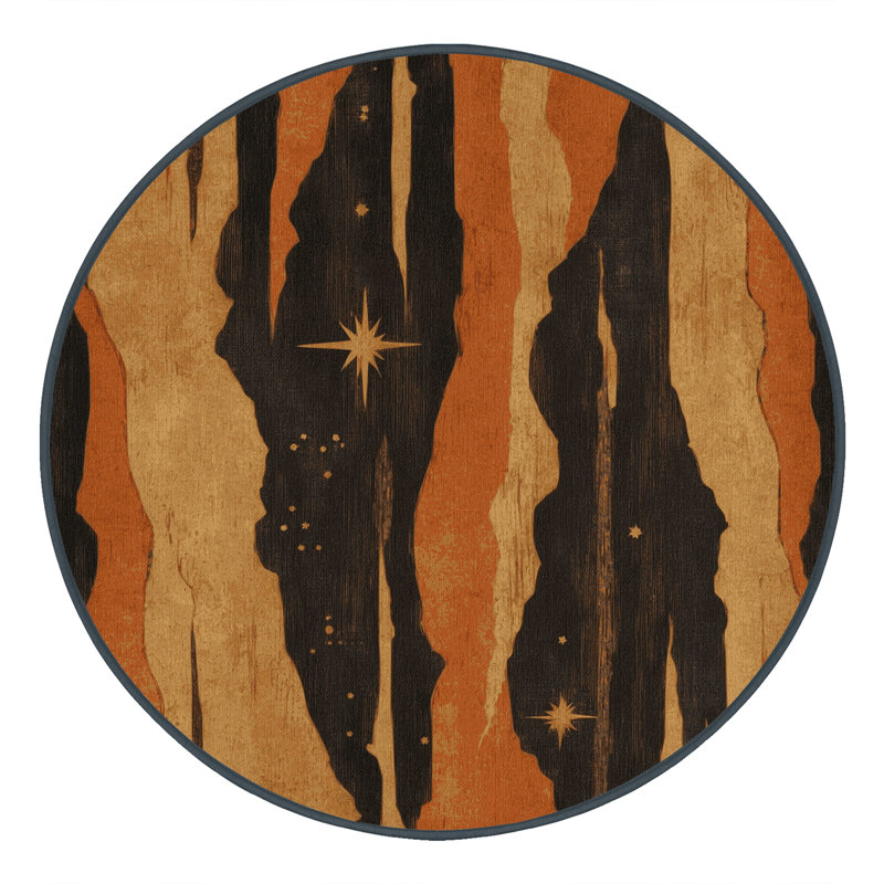 Rustling Horizons Rug, Round 5'