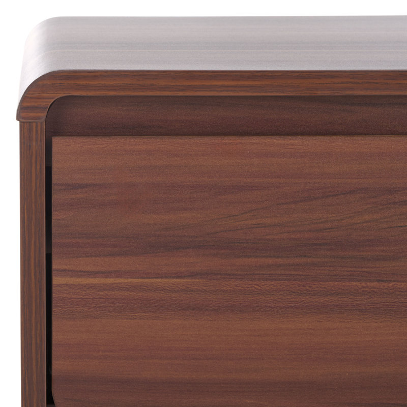 Arsenio 1 Drawer Nightstand, Brown