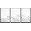 Beach And Waves " Curly Black And White Ocean Waves Nautical Seascape Minimalist Neutral Decor Modern Art " 3 - Pieces-98696319-98696323