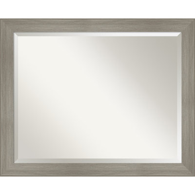 Grand Narrow Beveled Framed Wall Mirror