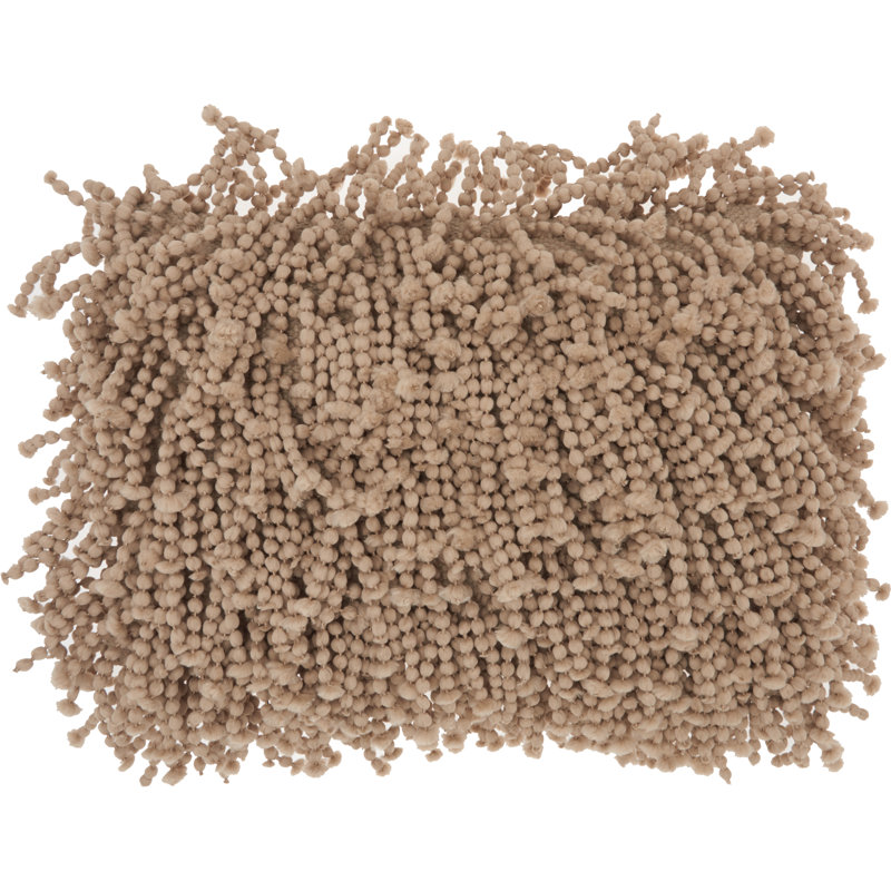  Housse de coussin rectangulaire et insert, Beige