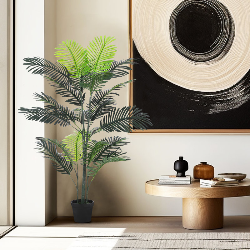 48 po Faux Palmier en pot, H 47 po x l 7 po x P 7 po