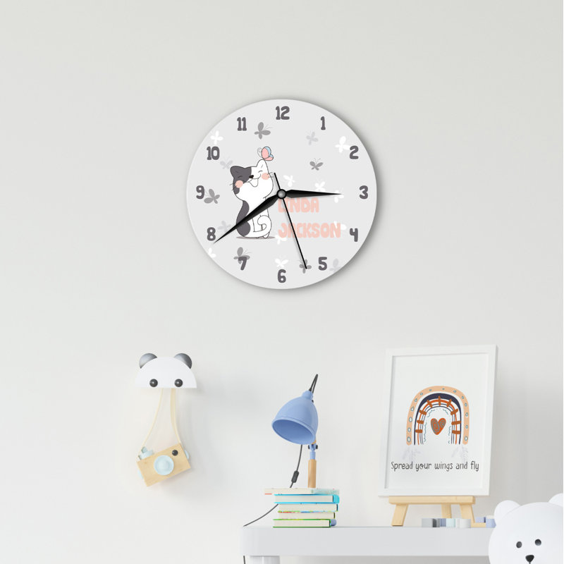 Wood Wall Clock, Yes