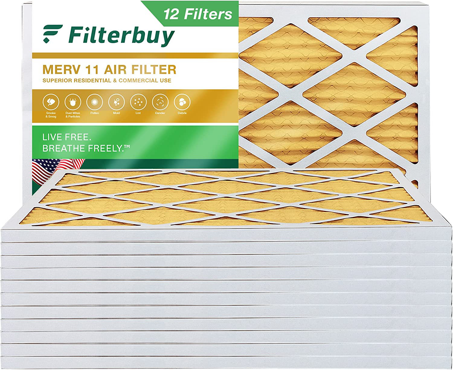 Aerostar 8x18x1 MERV 8, Pleated Air Filter, 8x18x1, Box Of 6, Made In The USA - Foto 10