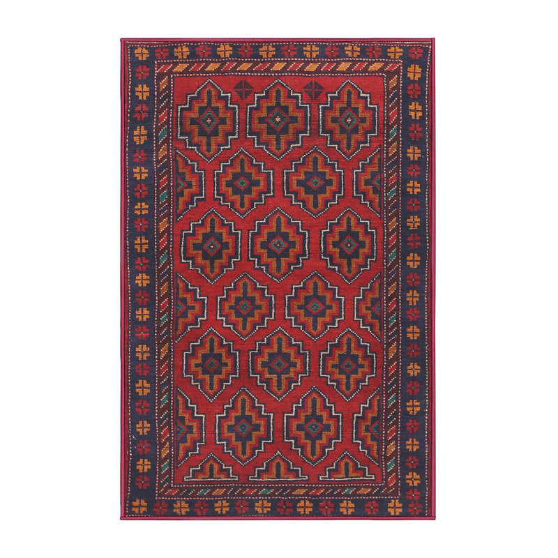 Tapis rouge à motif sud-ouest, Rectangle 8 pi x 12 pi