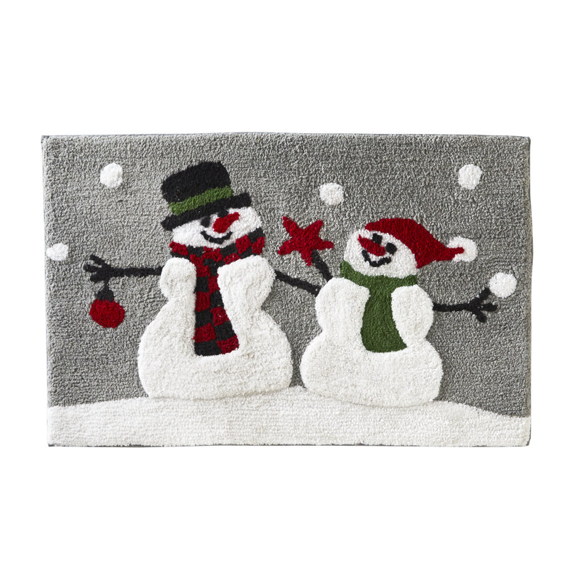 Epes Cotton Blend Non-Slip Bath Rug