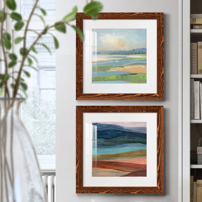 " Pastel Coast " 2 - Pieces Painting Print