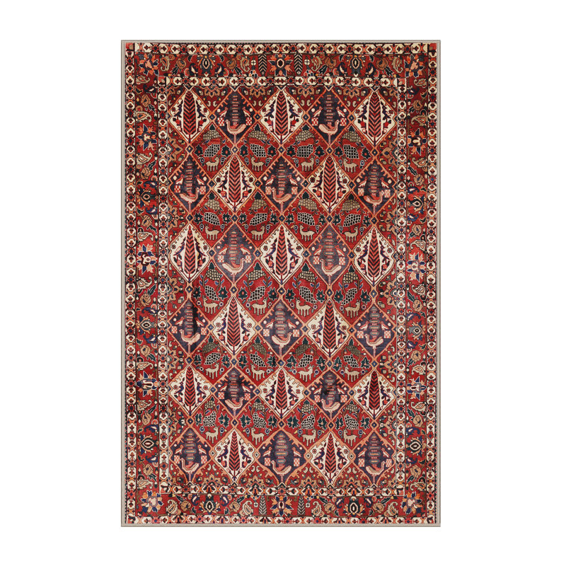 Tapis rouge à motif sud-ouest, Rectangle 7 pi x 10 pi