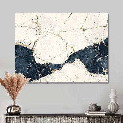 White Luxury Of Abstract Marble I - Modern Metal Wall Decor, Marble Wall Decor Metal Print