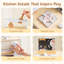 Four à jouets en bois pour enfants Aslee, ensemble de cuisine pour enfants avec cuisinière, four et tiroir de cuisson, ensemble de cuisine pour jouer avec accessoires