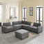 Ensemble de canapé en chenille en U-1655446044