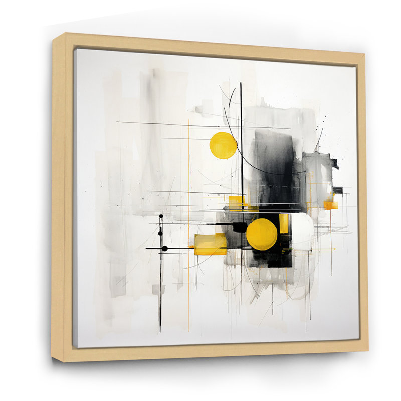 «Pureté de la forme IV» - reproduction sur toile, Cadre naturel flottant, H 36 po x l 36 po x P 1,5 po