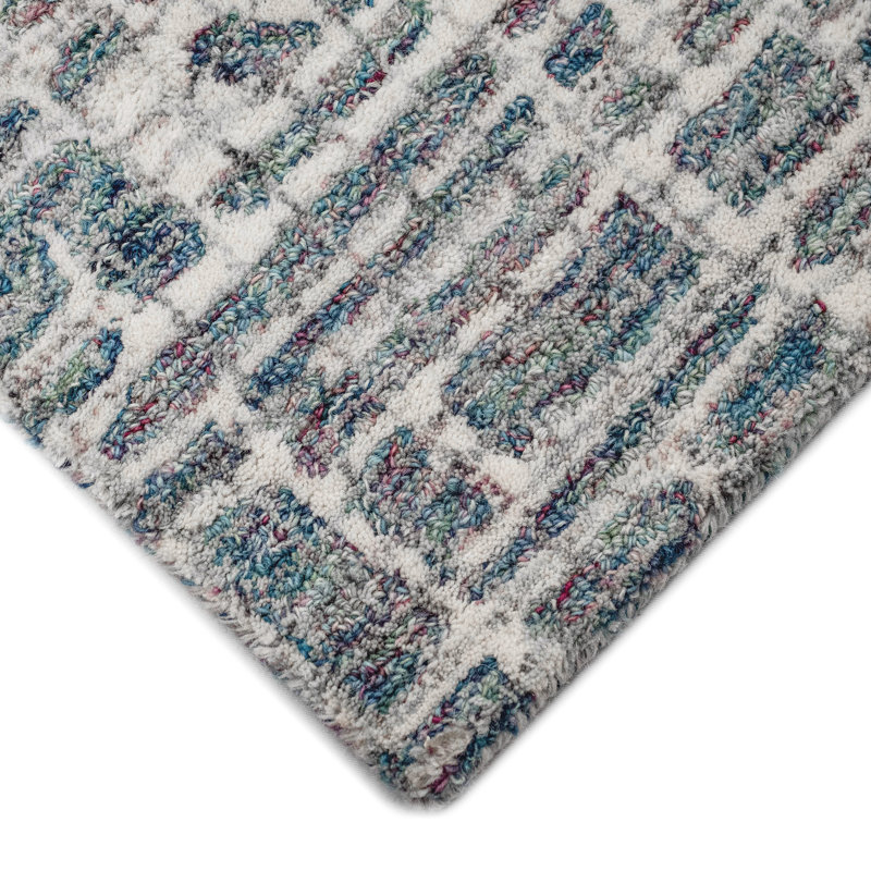 Finkelstein Wool Geometric Indoor Rug, Rectangle 7'6" x 9'6"