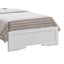 Lit sommier simple Verona avec tête de lit rembourrée, champagne argenté-909258211-908646022