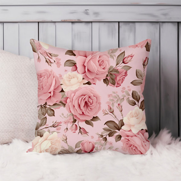Ethan Taylor Floral Muted Pink Roses V Glam Flowers | Wayfair