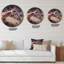 Portrait d'un cheval brun - horloge murale de ferme-60186870