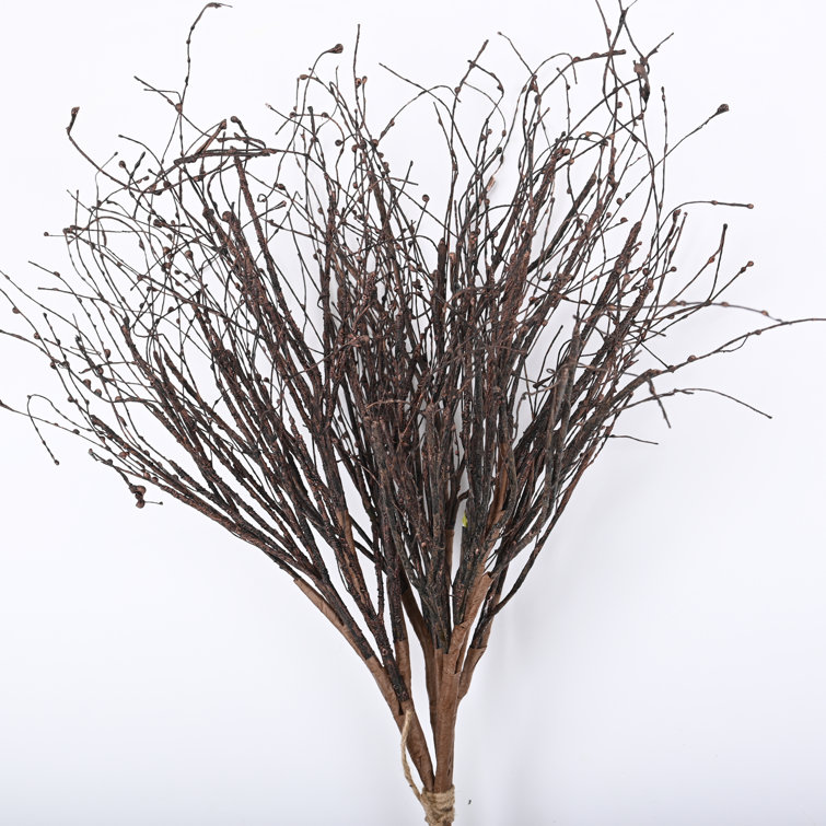 23 Inch Decorative Birch Branches for Indoor Decoration, Glittered Birch  Stems, Dried Birch Twigs for Party, Christmas Home Decor 