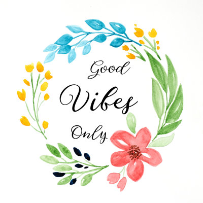Positive Thinking Quotation - Wrapped Canvas Painting