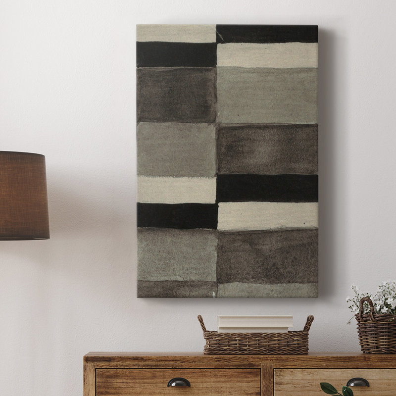 Reproduction abstraite rétro Lxxxx - galerie Cavas sur mesure, H 48 po x l 32 po