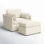 Fauteuil à housse avec roues et repose-pieds Cario-98143553