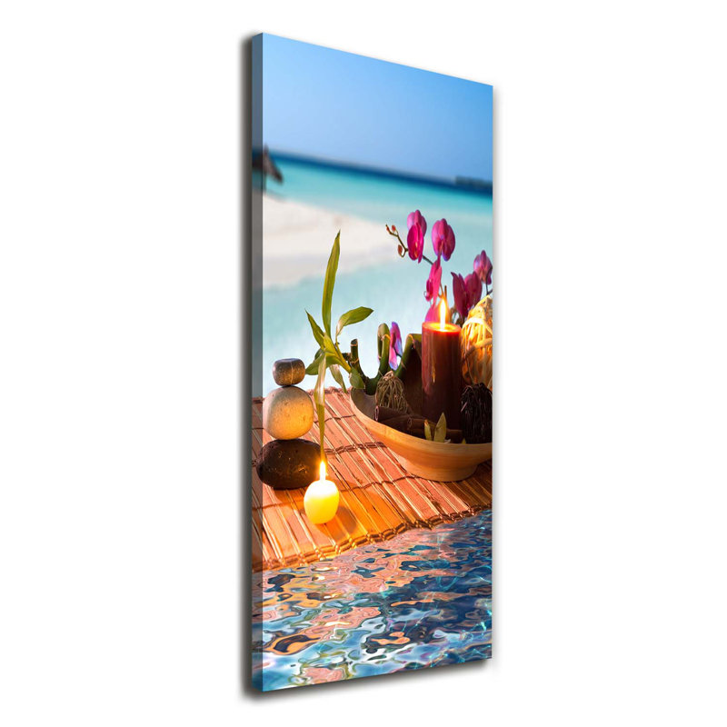 Orchid And Bamboo - Wrapped Canvas Print