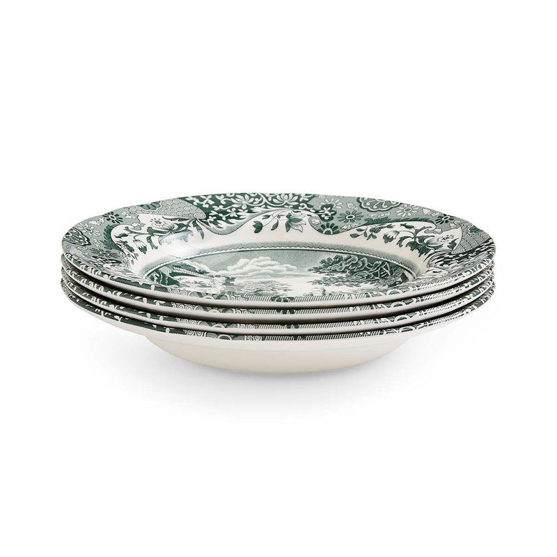 Assiettes à soupe 9 po Heritage Green, italien