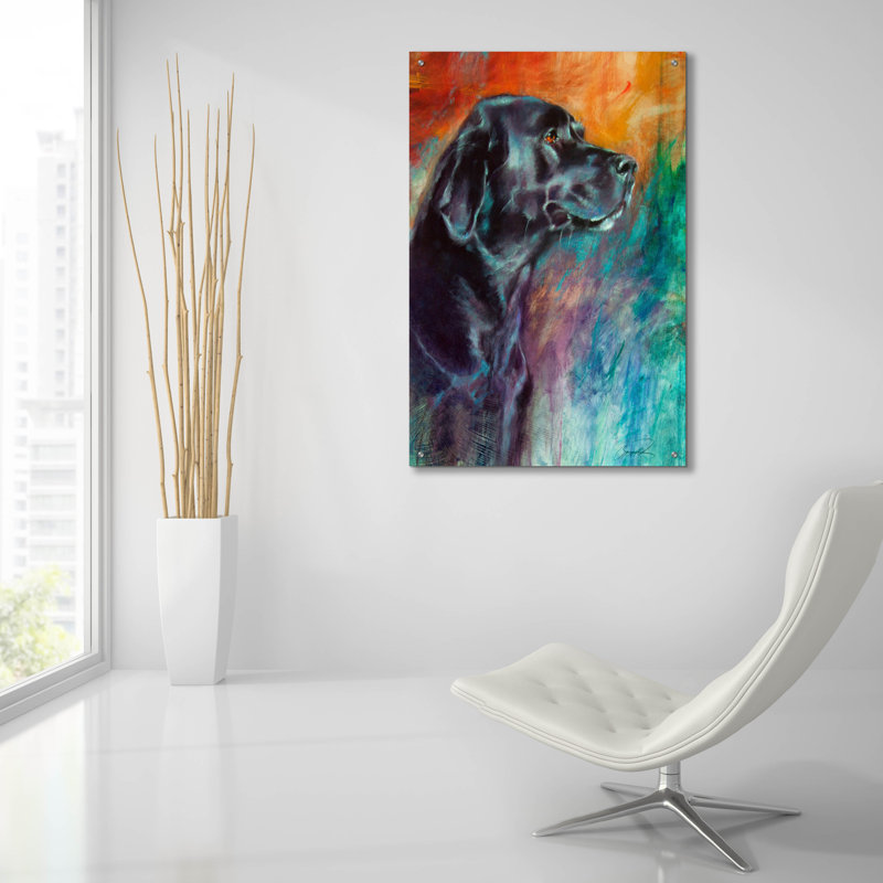 «Rainbow Retriever» par Robert Campbell, H 36 po x l 24 po