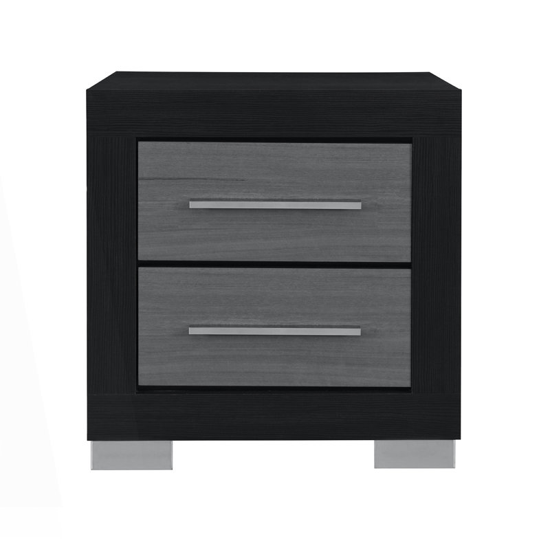 Modern Two-Toned Nightstand With Spacious Drawers
