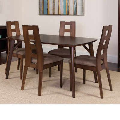 Solid Wood Top Four Leg Dining Set