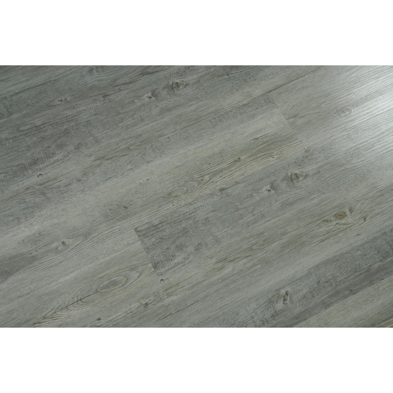 Luxury Vinyl Flooring 7 x 48 x 7mm 20 mil, Ash Gray