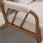 Fauteuil d'appoint rembourré moderne en bois massif de 27,17 po de largeur avec coussin supplémentaire-1100017572