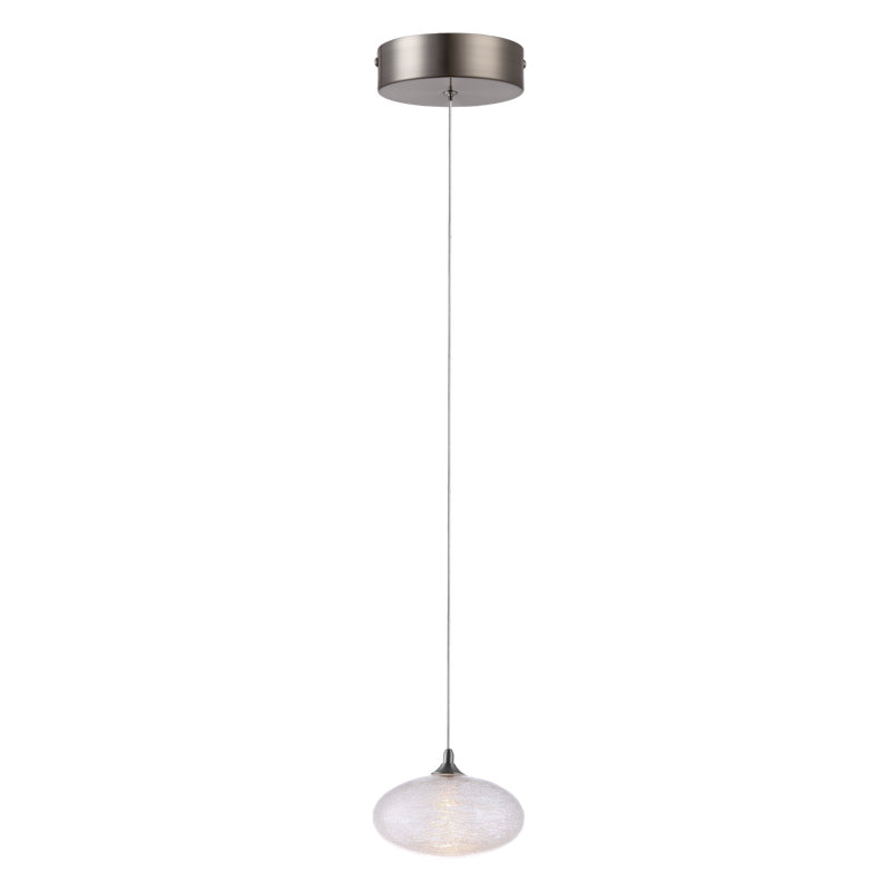 Alvie 1 - Light Single Pendant, Chrome, 3.7" H x 5.1" W x 5.1" D