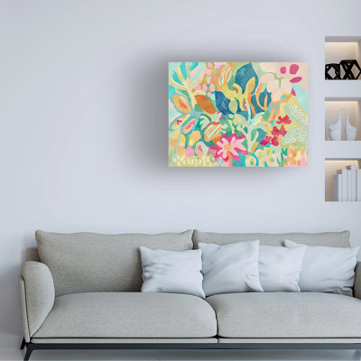Art mural sur toile tendue - «Dream Garden» de Suzanne Allard pour décoration de salon, de chambre à coucher ou de bureau - 14 x 19