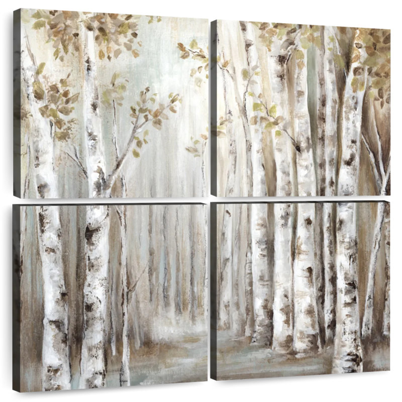Alvord Sunset Birch Forest II, H 26 po x l 26 po