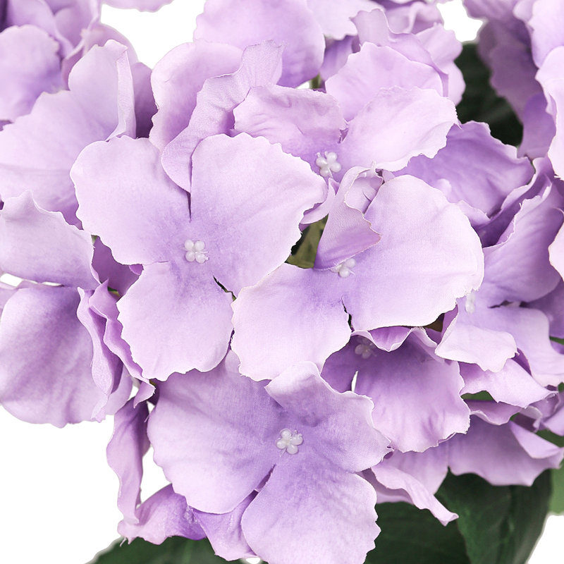 Bouquet de tiges de fleurs d'hortensia artificielles, Lavande