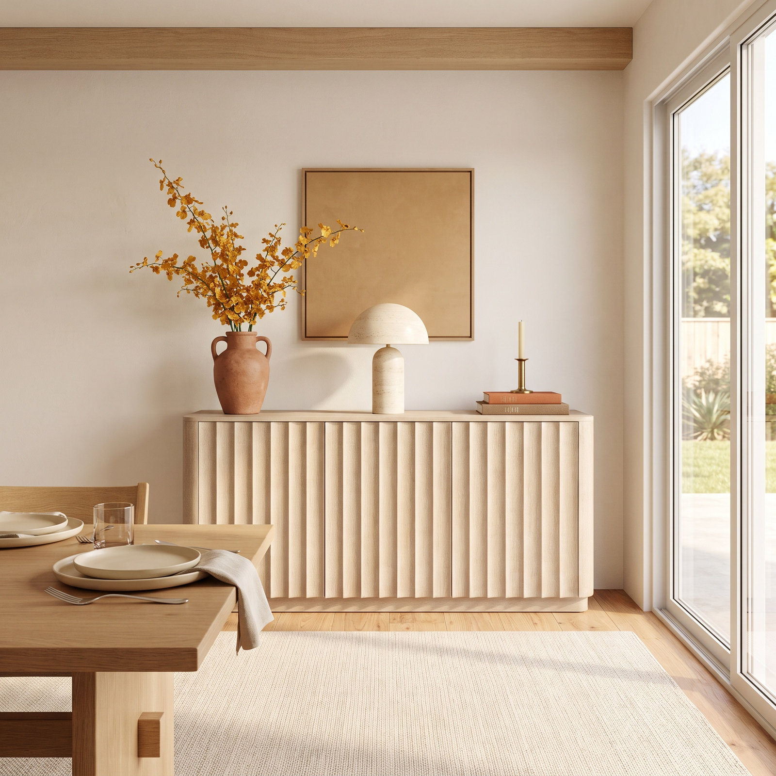 Loggia Oak Buffet Table