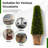35 " H Faux Boxwood Topiary