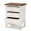 Table de chevet 3 tiroirs Audet
