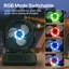 Ventilateur portatif 2-en-1 et lumière RVB-226921586