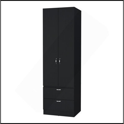 Garde-robe 2 tiroirs 2 portes