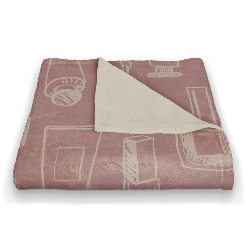 Hand Woven Throw Blanket, Pink