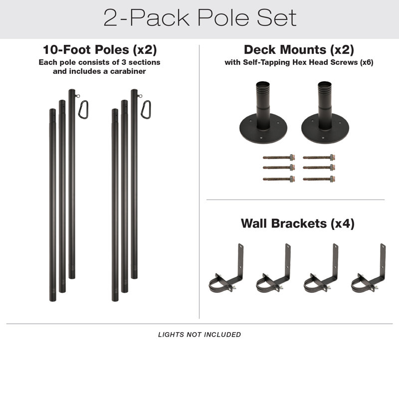 Poles Lighting Kit, 2 Pack