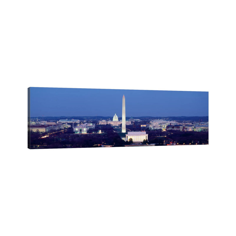 High Angle View Of A CityWashington DC, USA by Panoramic Images - Panoramic Gallery-Wrapped Canvas Giclée on Canvas