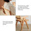 Chaise en bois massif au fini naturel