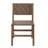 Set of 2 Oslo Faux Leather Woven Dining Chairs