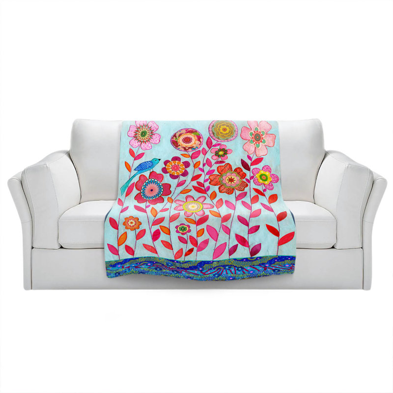 Hand Woven Throw Blanket, 51" W x 60" L