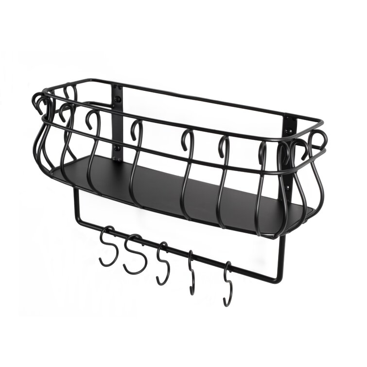 Red Barrel Studio® Metal Rectangle Wall Mounted Pot Rack & Reviews