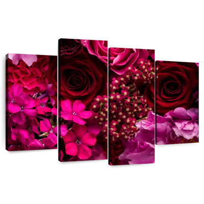 Harnek - fleurs rouges et roses